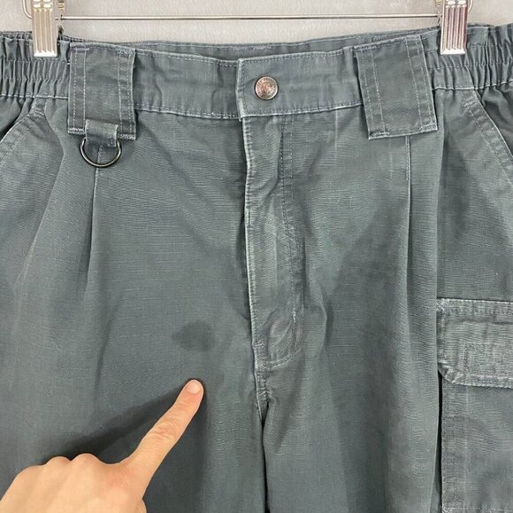 Propper Ripstop Cargo Pants Men's Size 36x32 Faded Black Work Pockets Utility - Picture 6 of 16